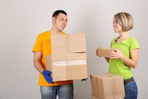 Business inventory packed for mobile self storage in Southhackney